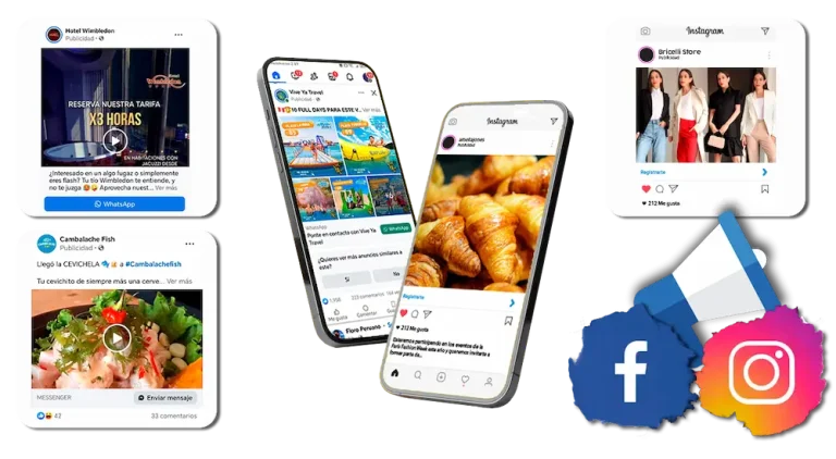 Ejemplos de industrias y anuncios en Facebook e Instagram